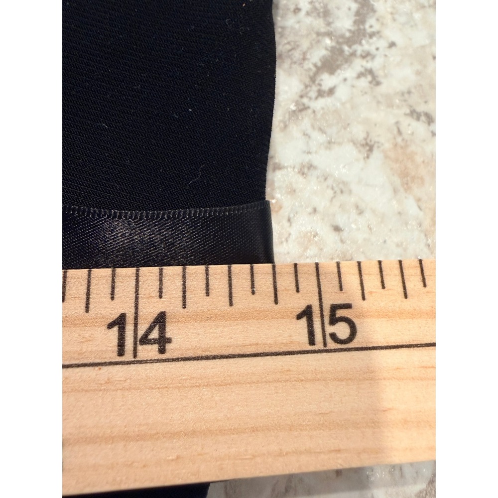 Cache Ruffle Cocktail Dress 8 Black - Picture 8 of 9